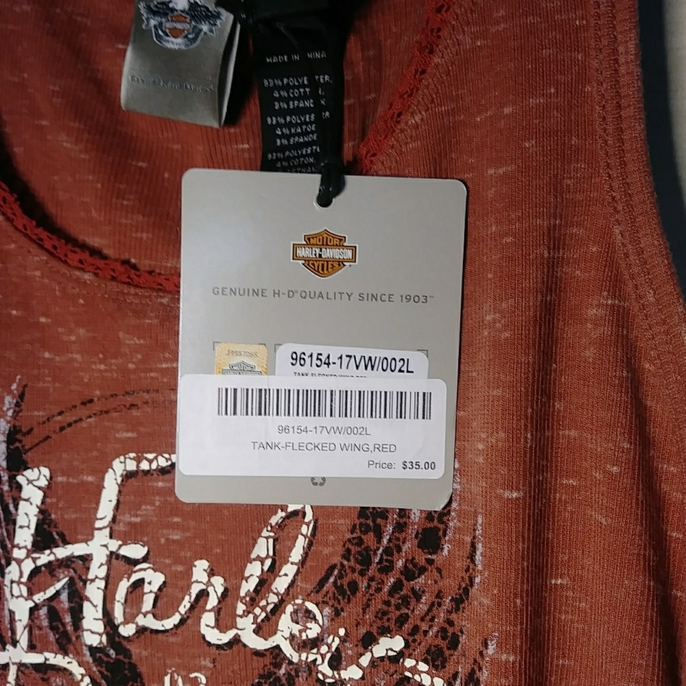 Woman's Harley-Davidson tank